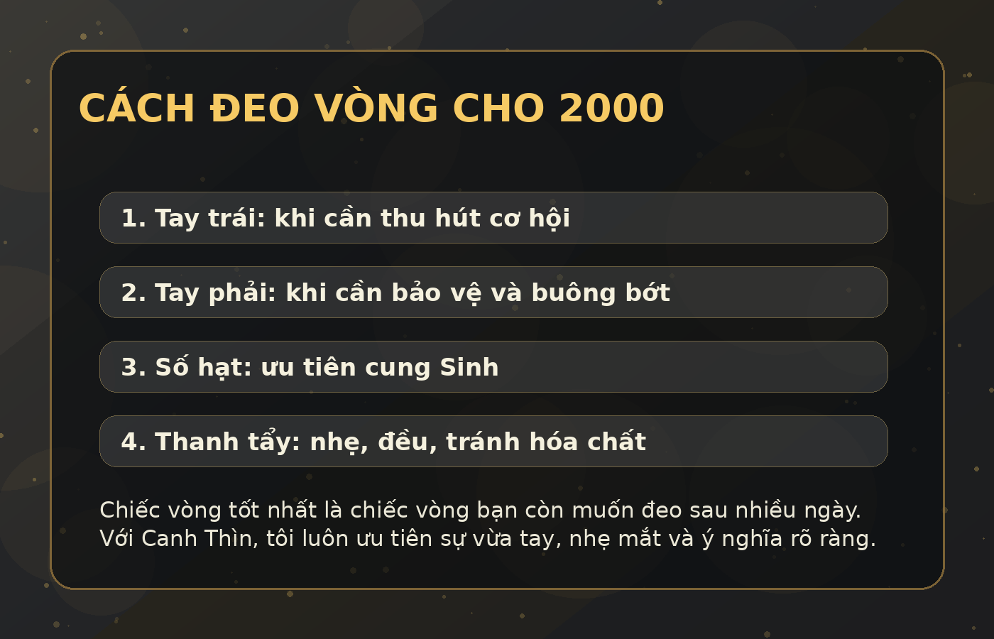 vòng tay phong thủy 2000 cách đeo và chăm vòng